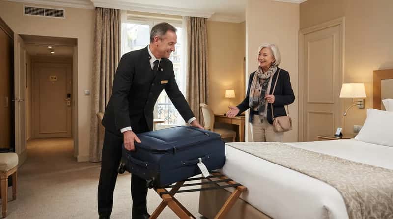 #1 - Your Suitcase Delivered to Your Hotel Room (Image Credits: Gemini)