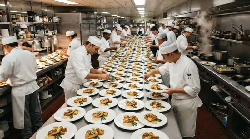 #8 - The 3,000-Plate Sprint Hidden Inside Every Dinner Seating (Image Credits: Gemini)