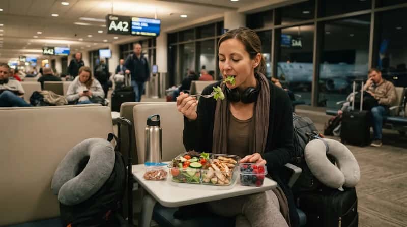 #15 - They Skip the Airport Burger and Bring Their Own Light Meal (Image Credits: Gemini)