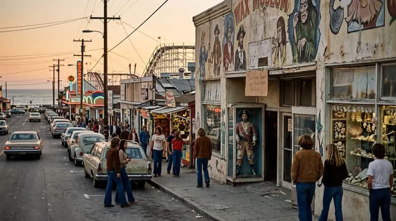 #9 - Santa Cruz Boardwalk's Lost Surrounding Attractions, California (Image Credits: Gemini)