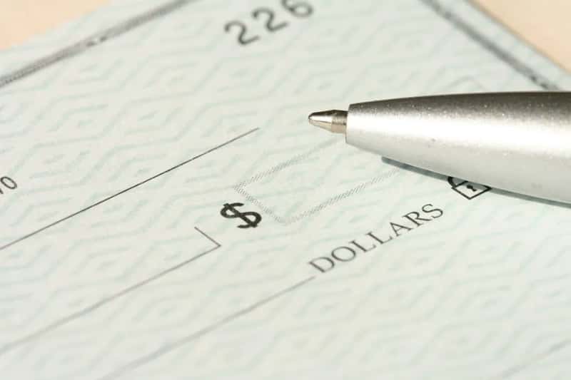 4. Blank checks (Image Credits: Unsplash)