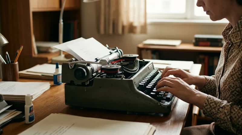 #10 - The Typewriter’s Mechanical Ritual (Image Credits: Gemini)