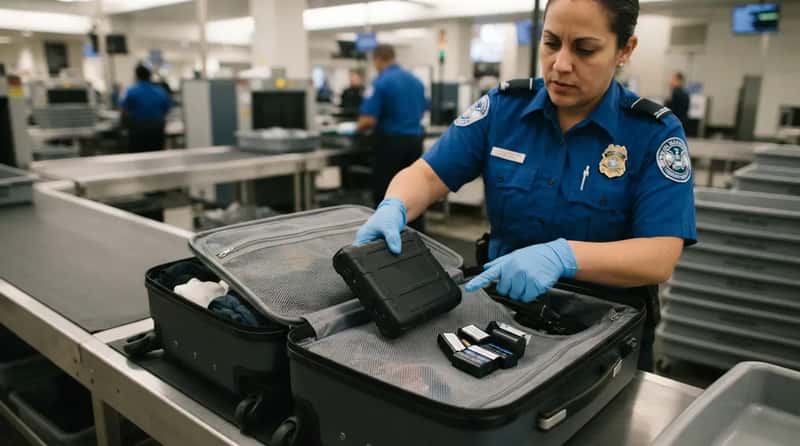 #23 - Packing Spare Batteries and Power Banks in Checked Luggage (Image Credits: Gemini)