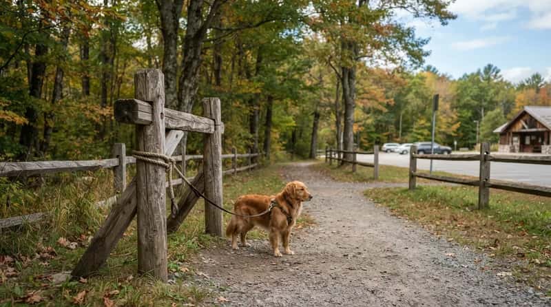3. Walk the Dog Trail With an Actual Hitching Post (Image Credits: Gemini)