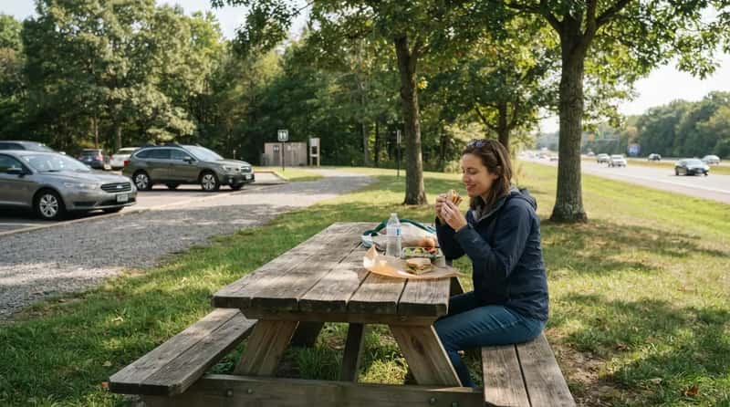11. Do Use the Picnic Tables Instead of Eating in the Car (Image Credits: Gemini)