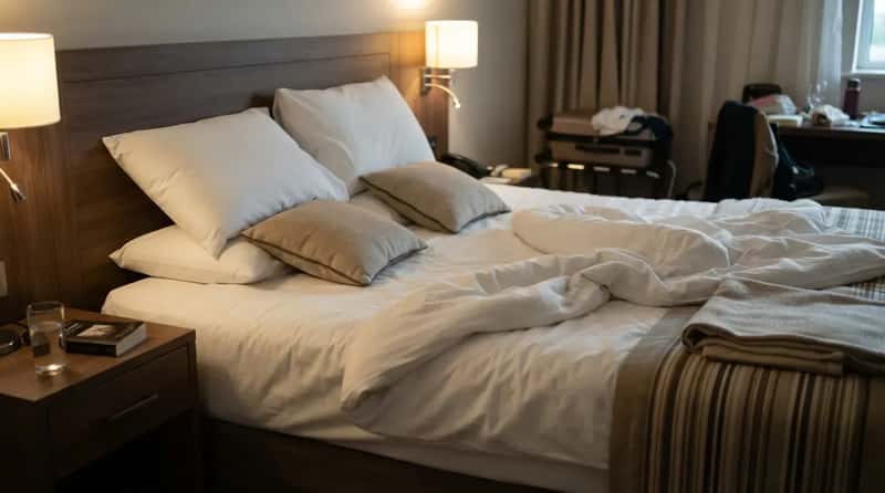 #4 - The Rearranged Pillow Trick That Doesn't Fool Anyone (Image Credits: Gemini)