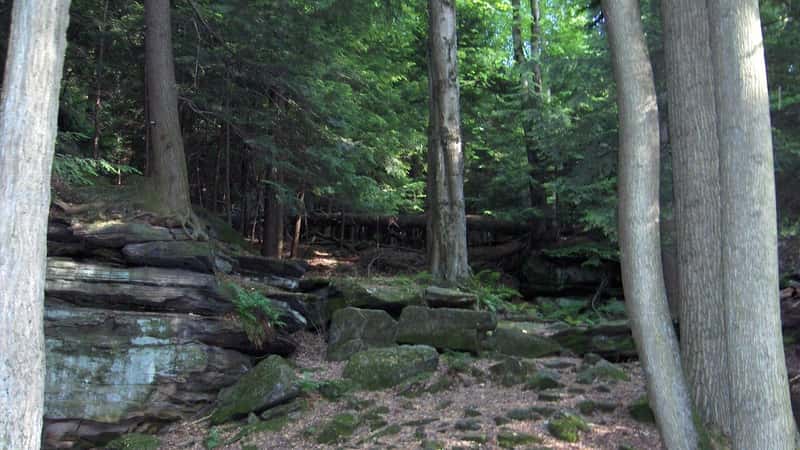 An example of stone formations found in Cuyahoga Valley National Park