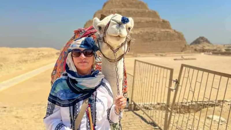 Going for the Bedouin look… actually a local grabbed my scarf and insisted on tying it around my head and tried to charge me $20. He got $2 – one for him and one for the camel, and I learnt a lesson. The camel was cute though…