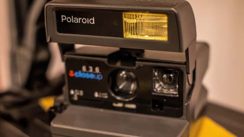 Polaroid camera in the museum.