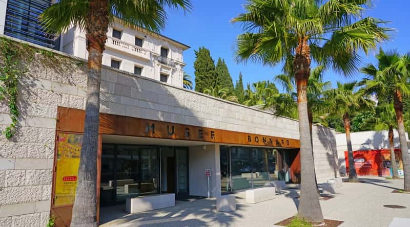 Entrance to the Musee Bonnard in Cannes France.