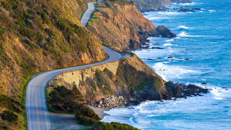 Pacific Coast Highway (Highway 1) at southern end of Big Sur, California