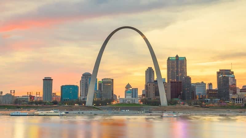 City of St. Louis skyline.