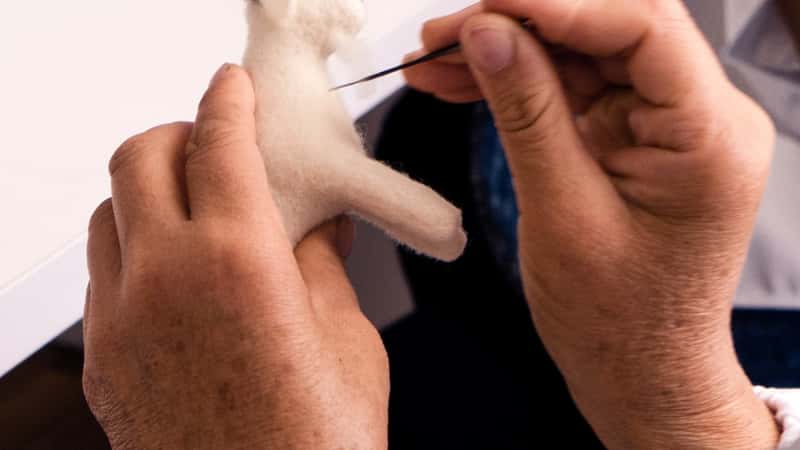 Needle felting process