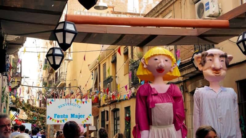 Barcelona,Spain - 19 August 2025; Gràcia Festival : Street Festival (Festa Major) August 2025