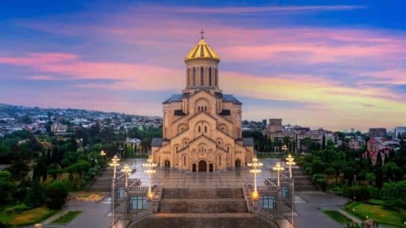 Holy Trinity Cathedral of Tbilisi in Georgia.