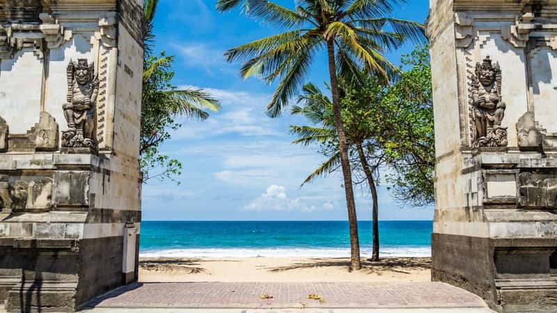 Kuta beach in Bali indonesia