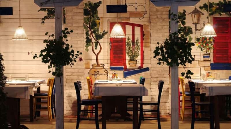 greek restaurant interior