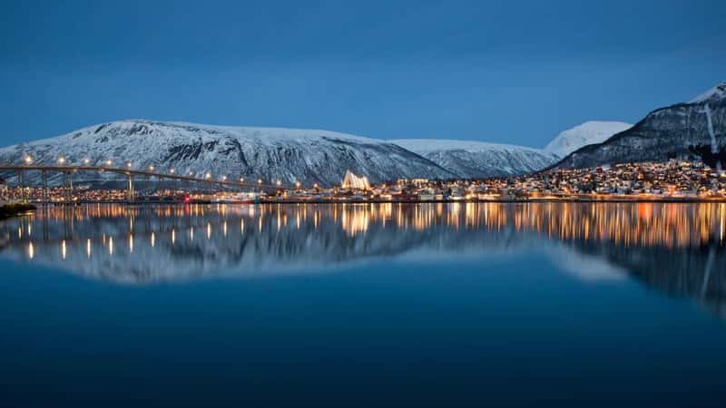 Panoramic view on Tromso, Norway