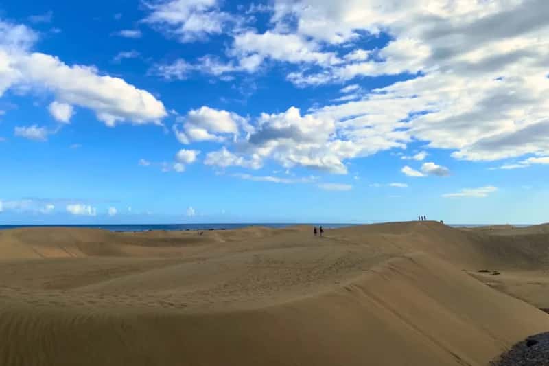picture of desertic dunes of maspalomas