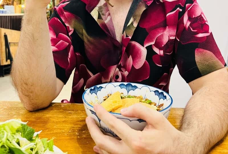 Eating Cao Lau