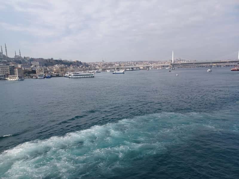 view of the golden horn from galata istanbul turkiye