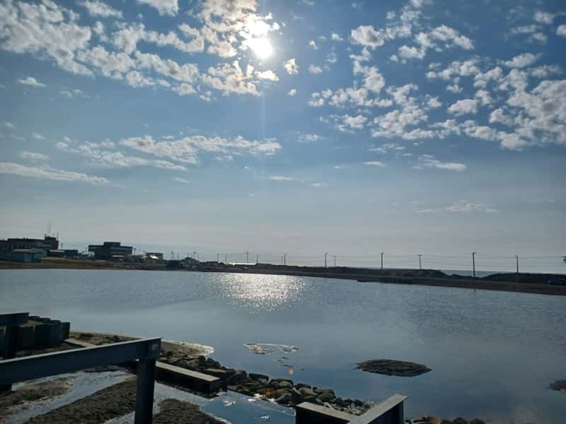 a lagoon in Utqiagvik alaska usa