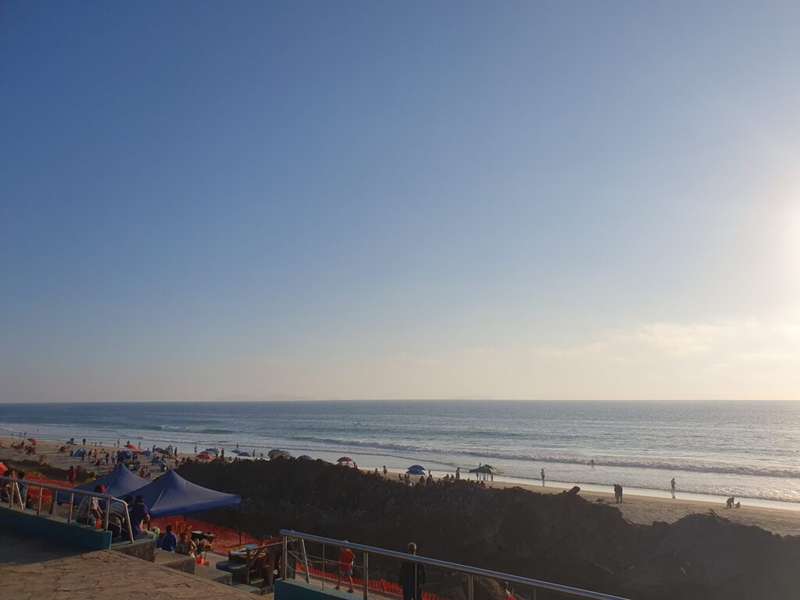 the pacific ocean seen from playas del tijuana baja california mexico