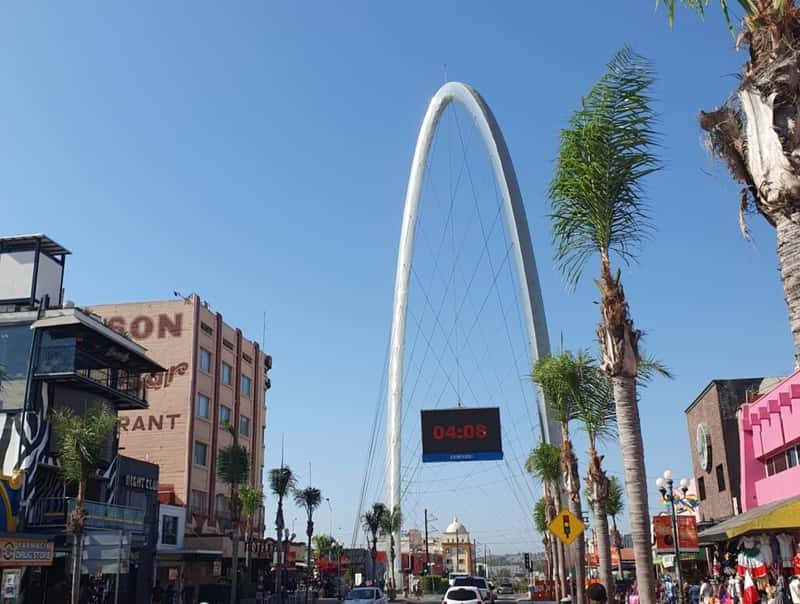 tijuana arch on avenida revolucion in tijuana baja california mexico
