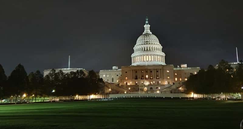 the dome of the whitehouse in washington dc usa