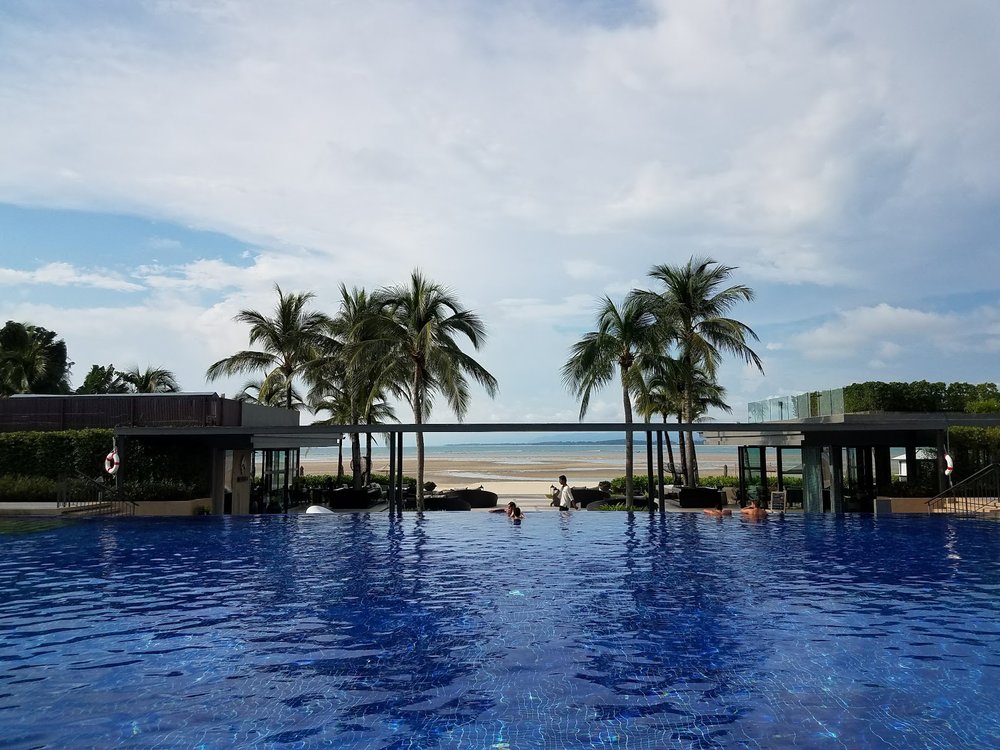 The infinity pool at Phuket Marriott Resort &amp; Spa Nai Yang Beach