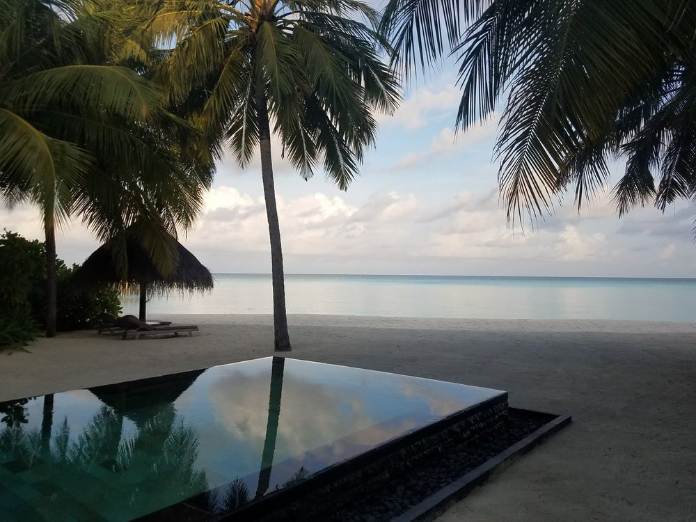 Sunset from heaven at One &amp; Only Reethi Rah.&nbsp;