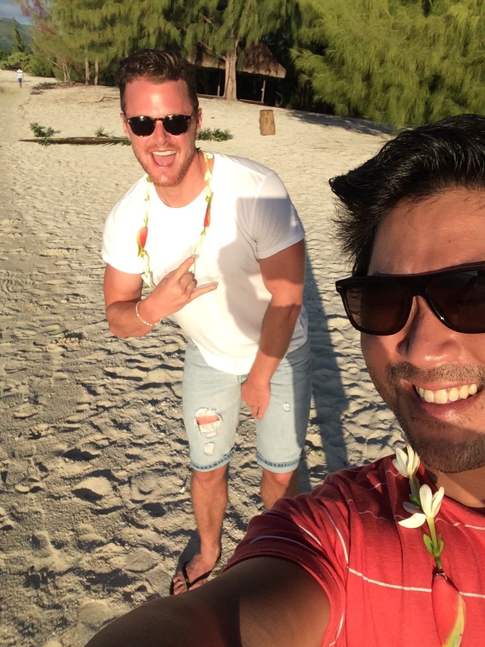 Selfie with my friend Jason in Tahiti