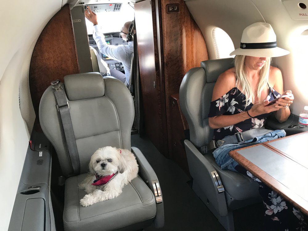 One place you don't have to worry about seat switchers: a private jet!