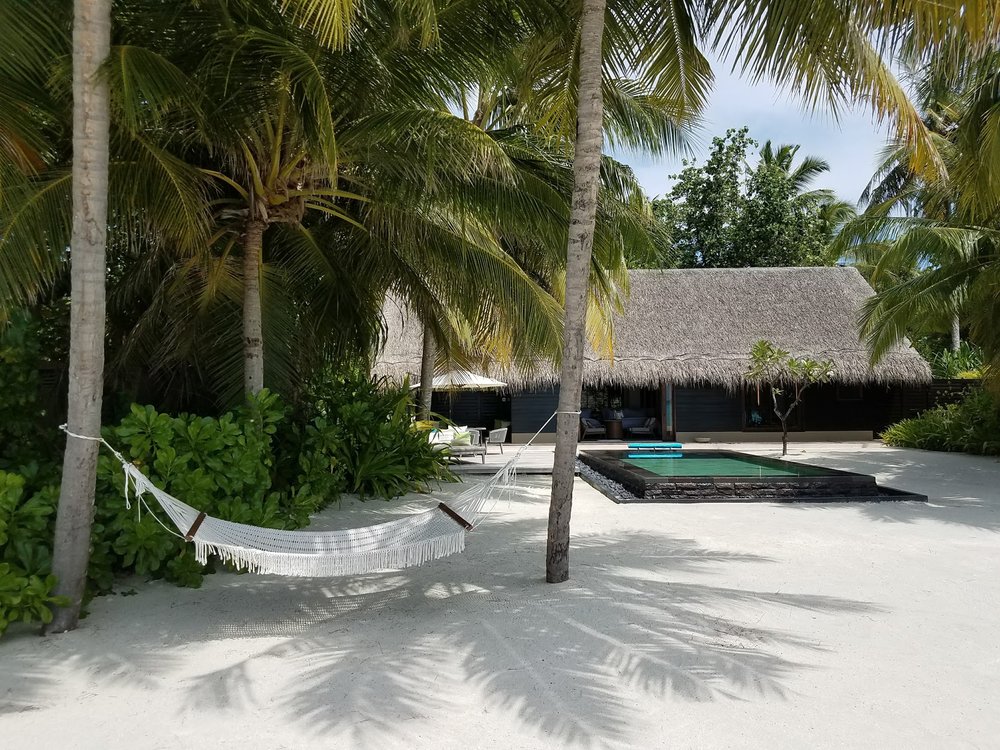 Perfect shadows at One &amp; Only Reethi Rah.&nbsp;