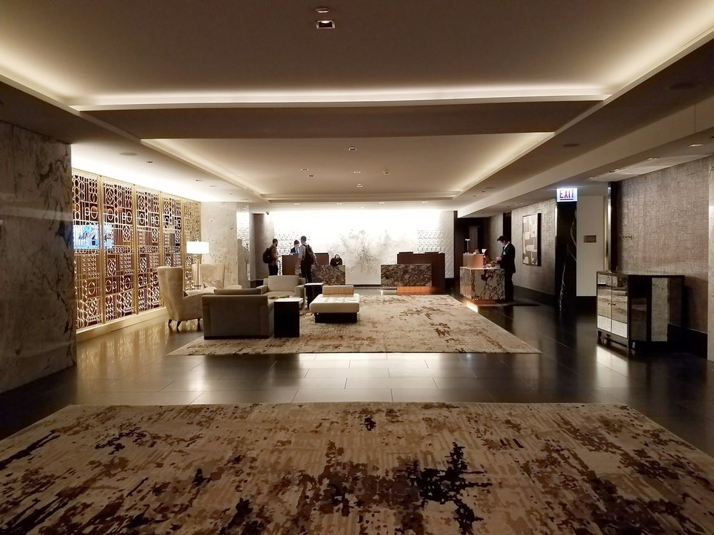 The new check-in area at The Ritz Carlton Chicago