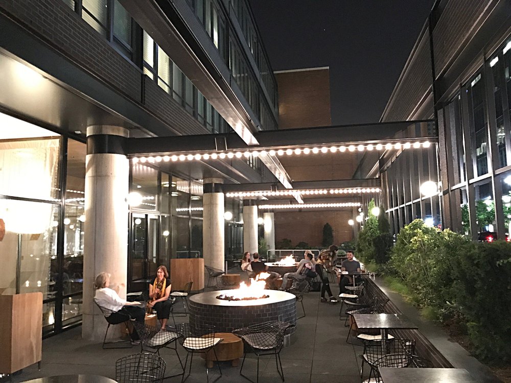 The outdoor patio at City Mouse .&nbsp;