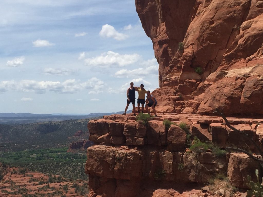 Hiking Cathedral Rock outcrop