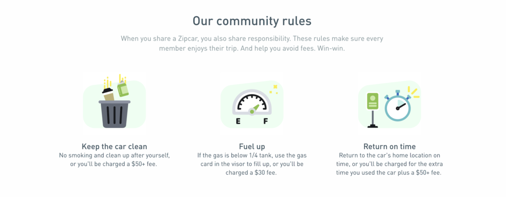Zipcar rules