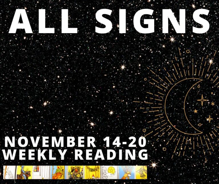All Zodiac Signs: Your Weekly Tarot Horoscope For November 14-20