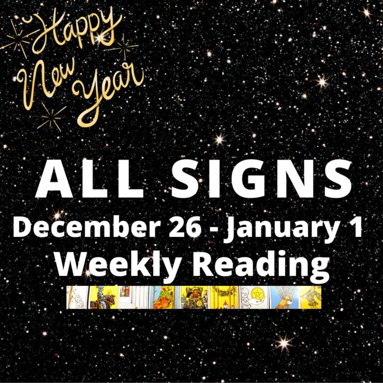 All Zodiac Signs: Your Weekly Tarot Reading Horoscope Dec 26 – Jan 1