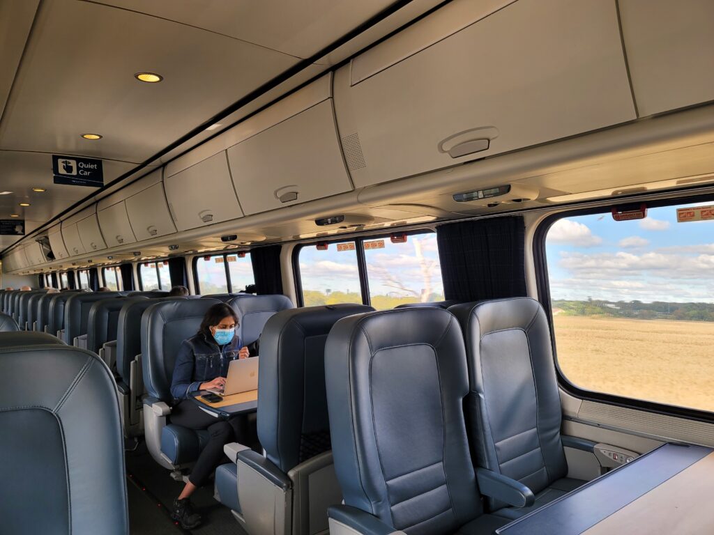 Amtrak quiet car