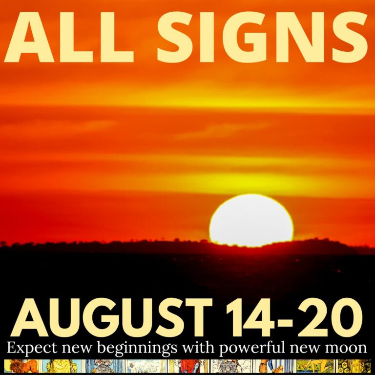Your Weekly Tarot Horoscope For August 14-20 For All Zodiac Signs
