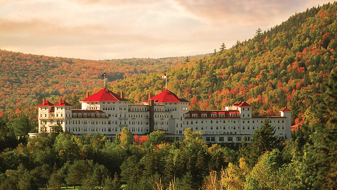 The Omni Mount Washington in New Hampshires White Mountains is a great place to view fall foliage.