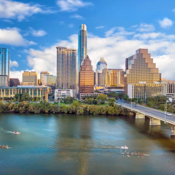 Downtown Skyline of Austin, Texas in USA