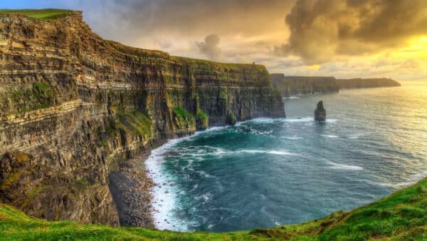 Cliffs of Moher at sunset, Ireland