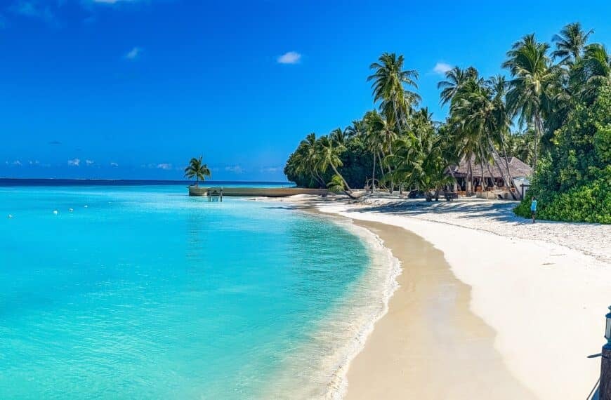 Beach resort in the Maldives, Asia